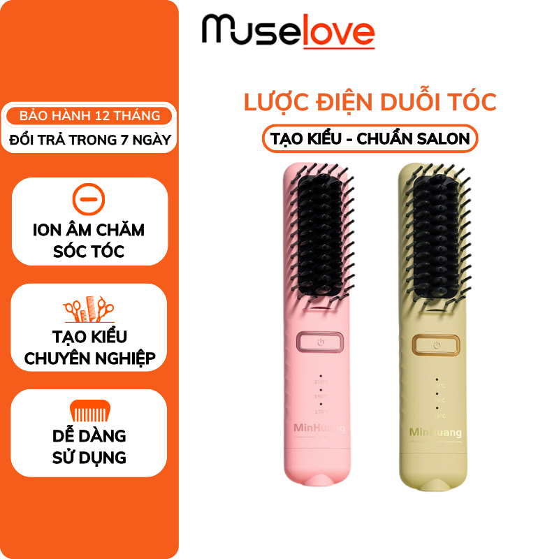 Lược Điện Duỗi Tóc DELADEP Tạo Kiểu Chuyên Nghiệp, Đa Năng Chuẩn Salon, Ion Âm Chăm Sóc Tóc Chống Gãy Rụng