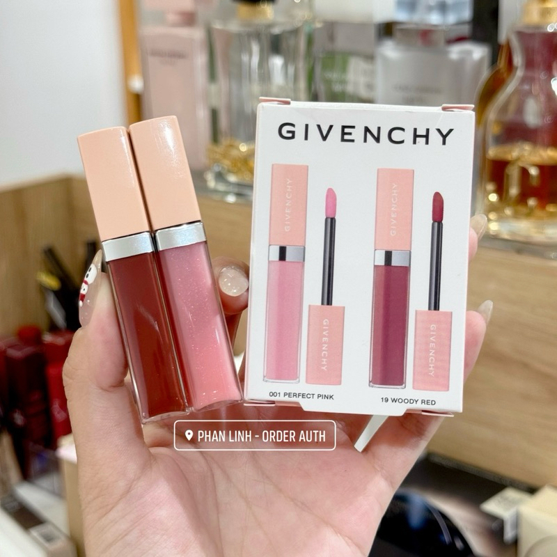 Set son dưỡng mini Givenchy Le Rose Perfecto Liquid Balm