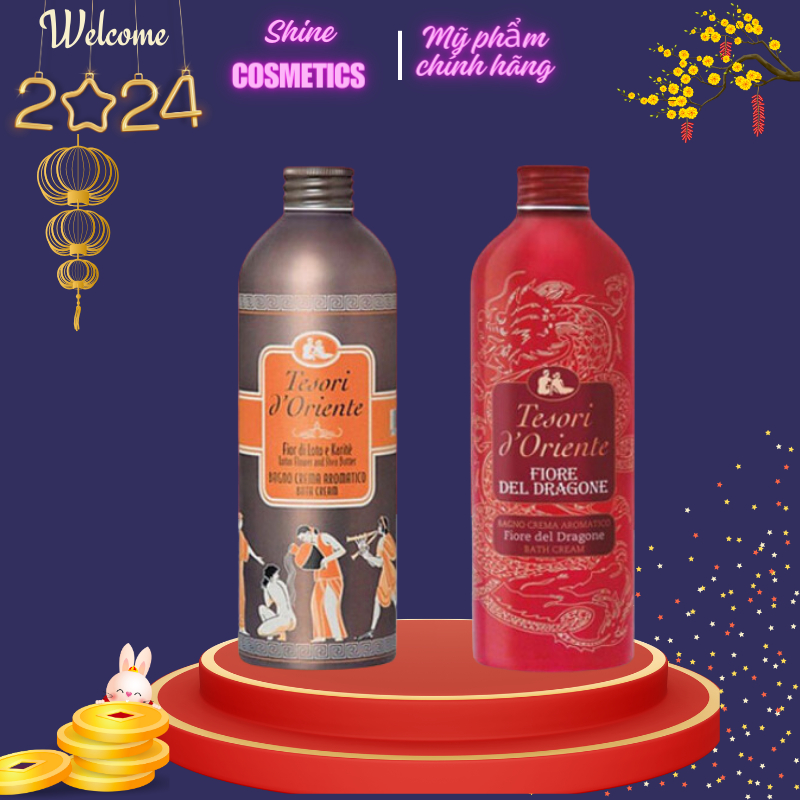 Sữa Tắm Nước Hoa Tesori D'oriente Ý Chính Hãng 500ml Hương Thơm Lưu Trữ Cả Ngày Kèm Vòi ( Hàng chính hãng )