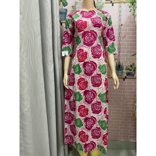 🌺 Aó dài truyền thống in hoá nhí 3d nhiều mẫu xinh giá siêu rẻ, siêu đẹp, vải lụa nhật