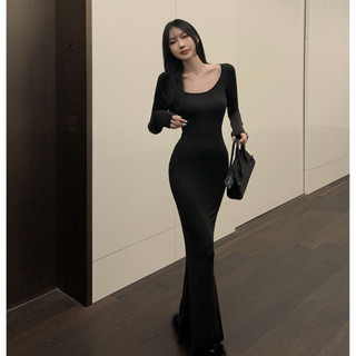 Váy body dáng dài đuôi cá , dâmd body dài tay dáng dàu nữ hàng cao cấp oder taobao