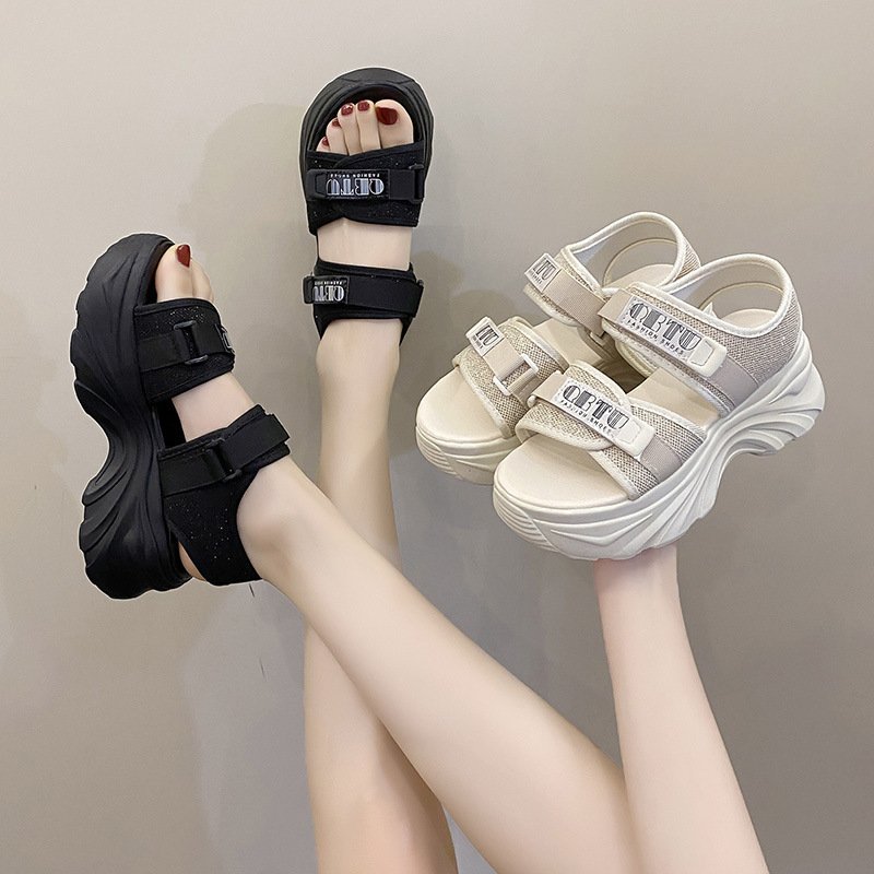 Sandal Nữ Độn Đế Kim Tuyến SD04 Cao Cấp
