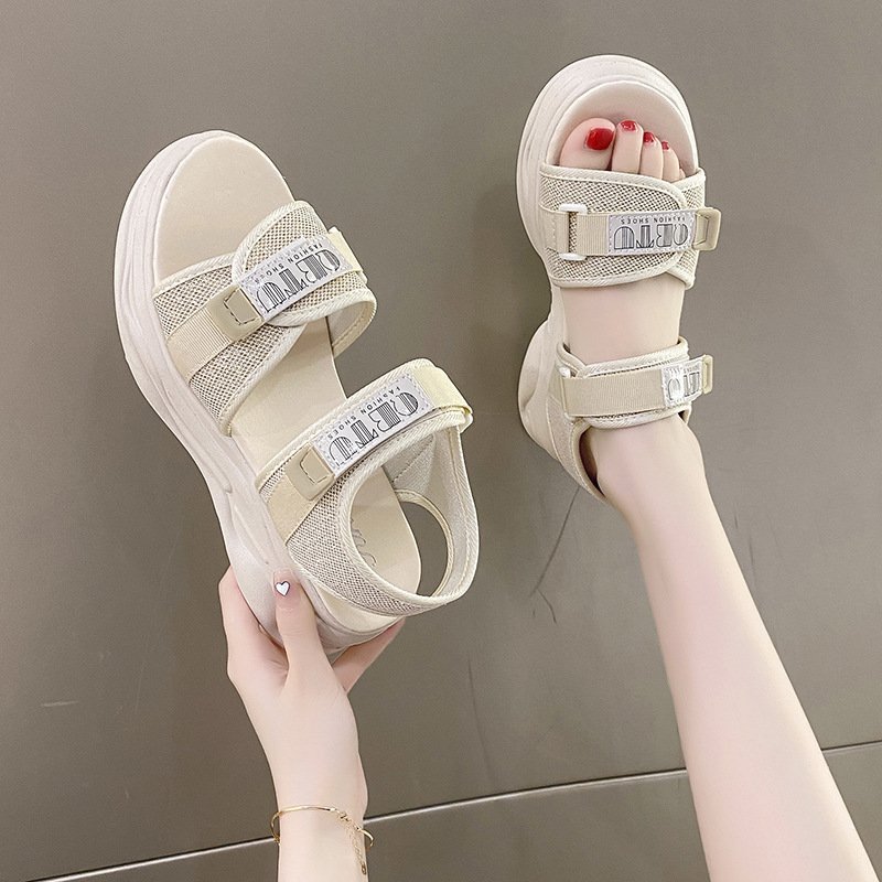 Sandal Nữ Độn Đế Kim Tuyến SD04 Cao Cấp