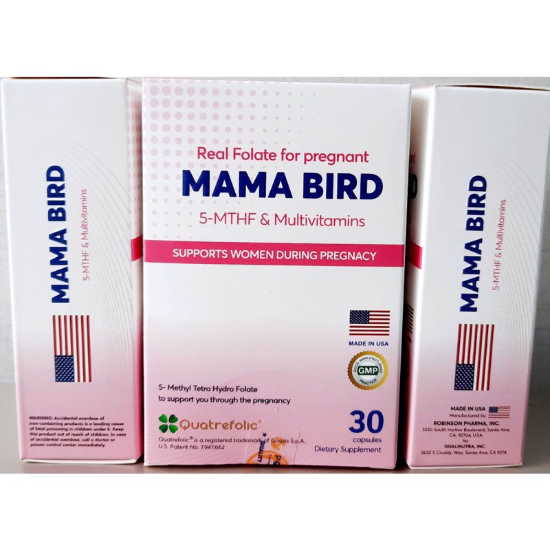 [Chính hãng] 5 MTHF  viên uống Mama Bird 5MTHF giúp bổ trứng,tăng thụ thai,hỗ trợ vô sinh hiếm muộn