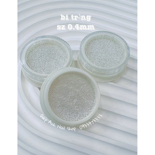 Hũ bi trắng siêu nhỏ sz 0,4