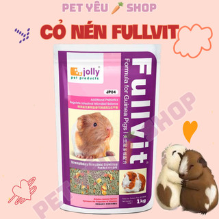Cỏ nén FULLVIT (1 ký ) 🐻FREESHIP <3 thức ăn bọ ú chuột lang thơm.ngon DATE MỚI