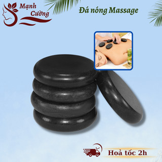 Đá nóng massage body oval, đá nóng massage oval 8x6 và 8x8cm