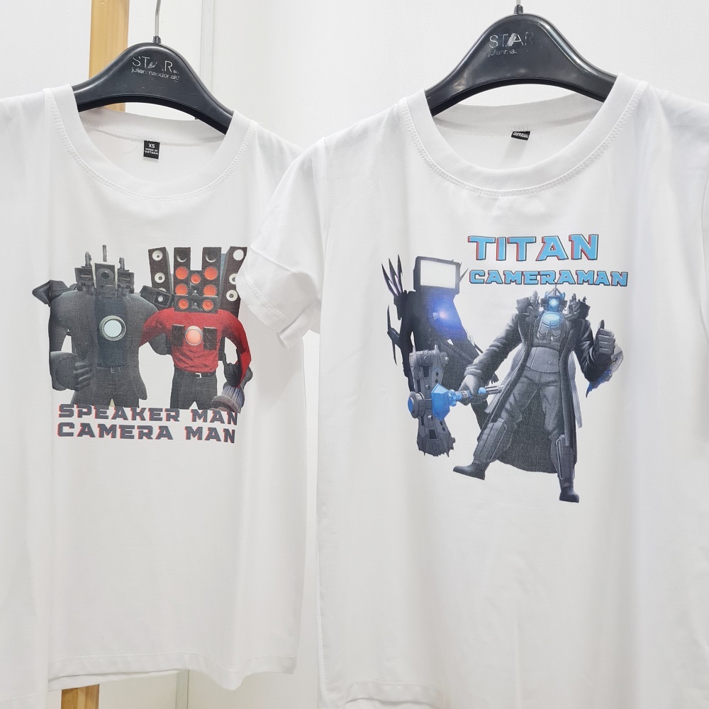 Áo Thun Titan Clockman -Skibidi Toilet Người Đầu Đồng Hồ Đa Vũ Trụ