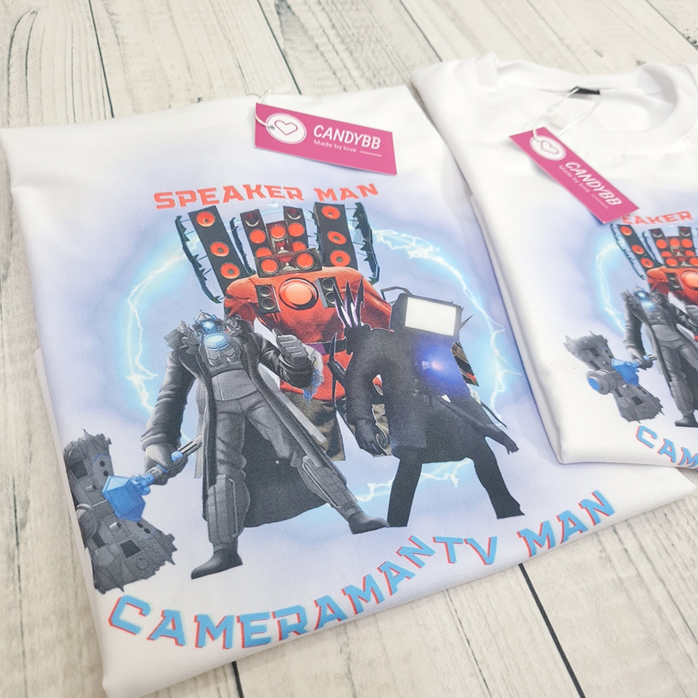 Áo Thun Speaker Man,TV Man, Cameraman, Bossman Titan Skibidi Toilet