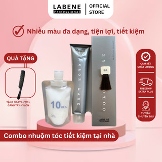 Combo nhuộm tóc gồm thuốc nhuộm + oxy nhuộm ngay tại nhà | LABENE