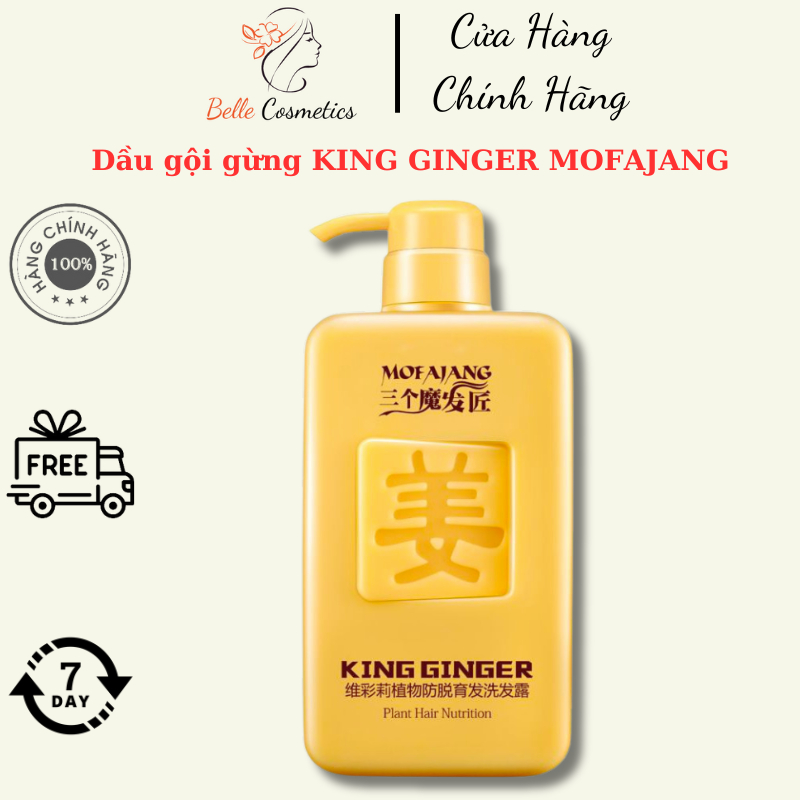 Dầu gội gừng KING GINGER MOFAJANG chống rụng tóc và kích thích mọc tóc / Belle Cosmetics