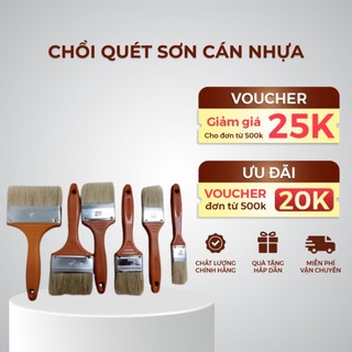 Cọ quét sơn, chổi quét sơn cán nhựa đa năng bảng vuông đủ kích cỡ to nhỏ tiện lợi, bền đẹp