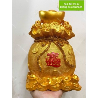 Túi vàng kim tiền bảo lộc có hình thổi vàng bỏ ống thờ phong thủy
