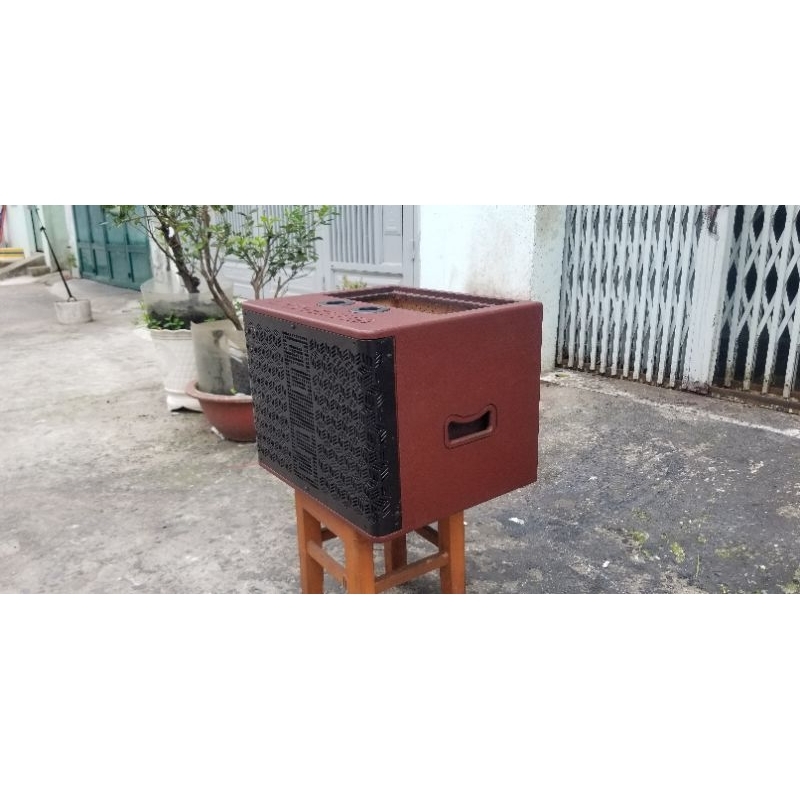 Vỏ loa Bass box xách tay 20 đôi khung mạch 19x38