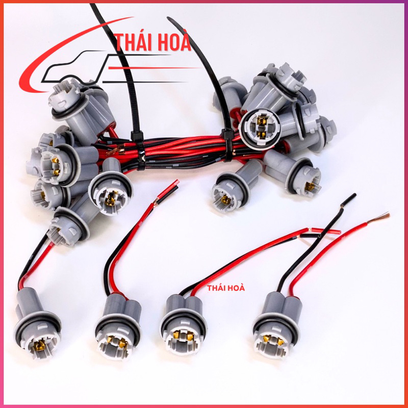 Đui Bóng Đèn, giắc T10, T15 Đèn Demi, Xi Nhan Ô Tô Xe Máy