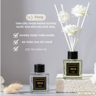 Tinh dầu thơm phòng Lọ tinh dầu thơm để phòng Tinh dầu xông phòng tinh dầu nước hoa kèm hoa khô trang trí