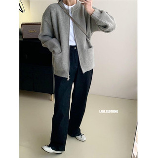 (Lant.clothing)áo len khoá 2 đầu loại len mịn
