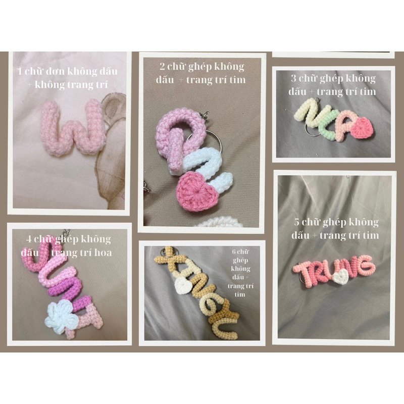 MÓC KHOÁ CHỮ CÁI LEN