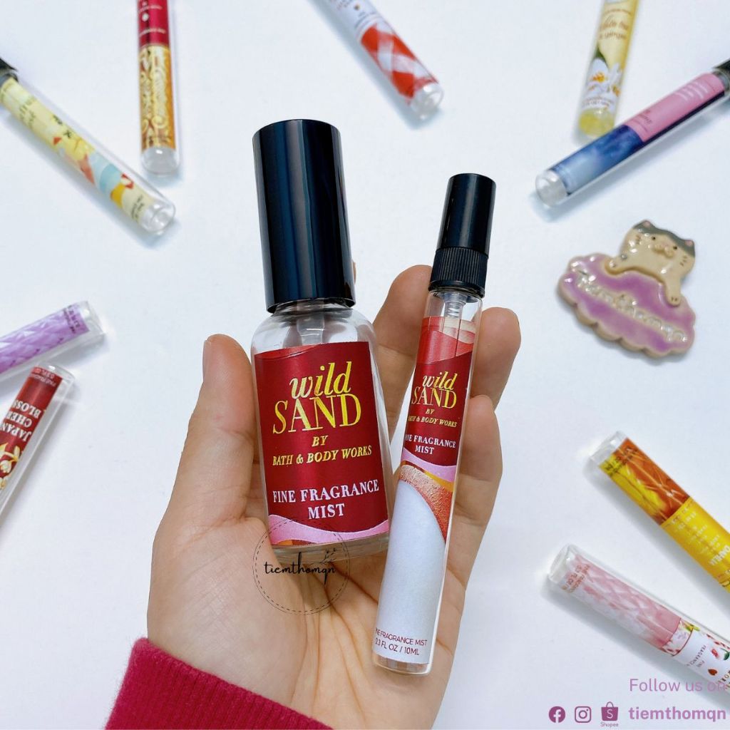 Xịt Thơm Toàn Thân Body Mist Wild Sand Bath & Body Works Mùi Hương Tươi Mới, Bí Ẩn