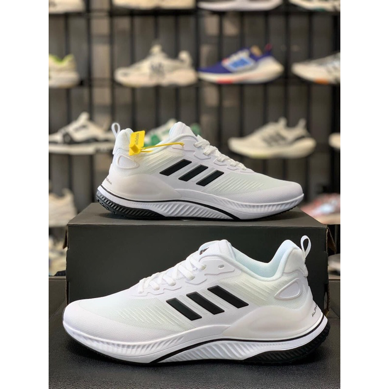 Giày thể thao sneaker Alphabounce Alphamagma Trắng sọc đen