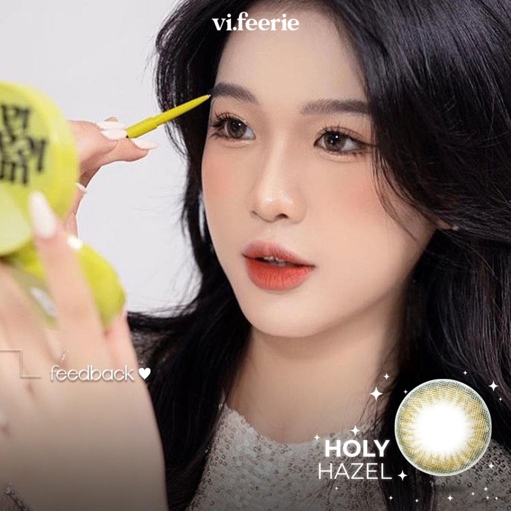 Kính áp tròng  nâu hổ phách HOLY HAZEL I-SHA Lens-VF Lens