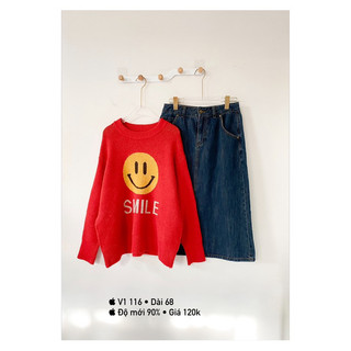 [2hand] Áo Len nữ freesize trẻ trung | Bigsize