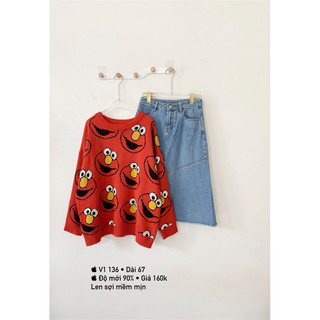[2hand] Áo Len nữ freesize trẻ trung | Bigsize