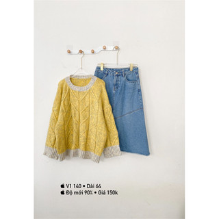 [2hand] Áo Len nữ freesize trẻ trung | Bigsize