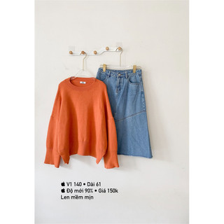 [2hand] Áo Len nữ freesize trẻ trung | Bigsize