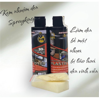 Kem Nhuộm Nhựa Nhám Đen Sprayking