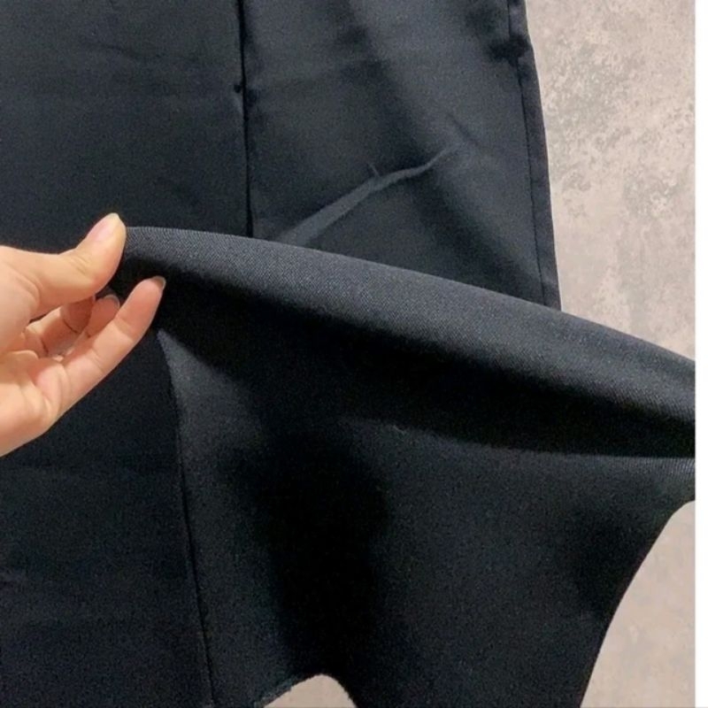 Quần Jean Bò Giấy Denim Skinny Nữ Ống Loe Cắt Gấu Rách Đùi Lưng Cao Bigsize 35-100Kg Thời Trang Girl Phố