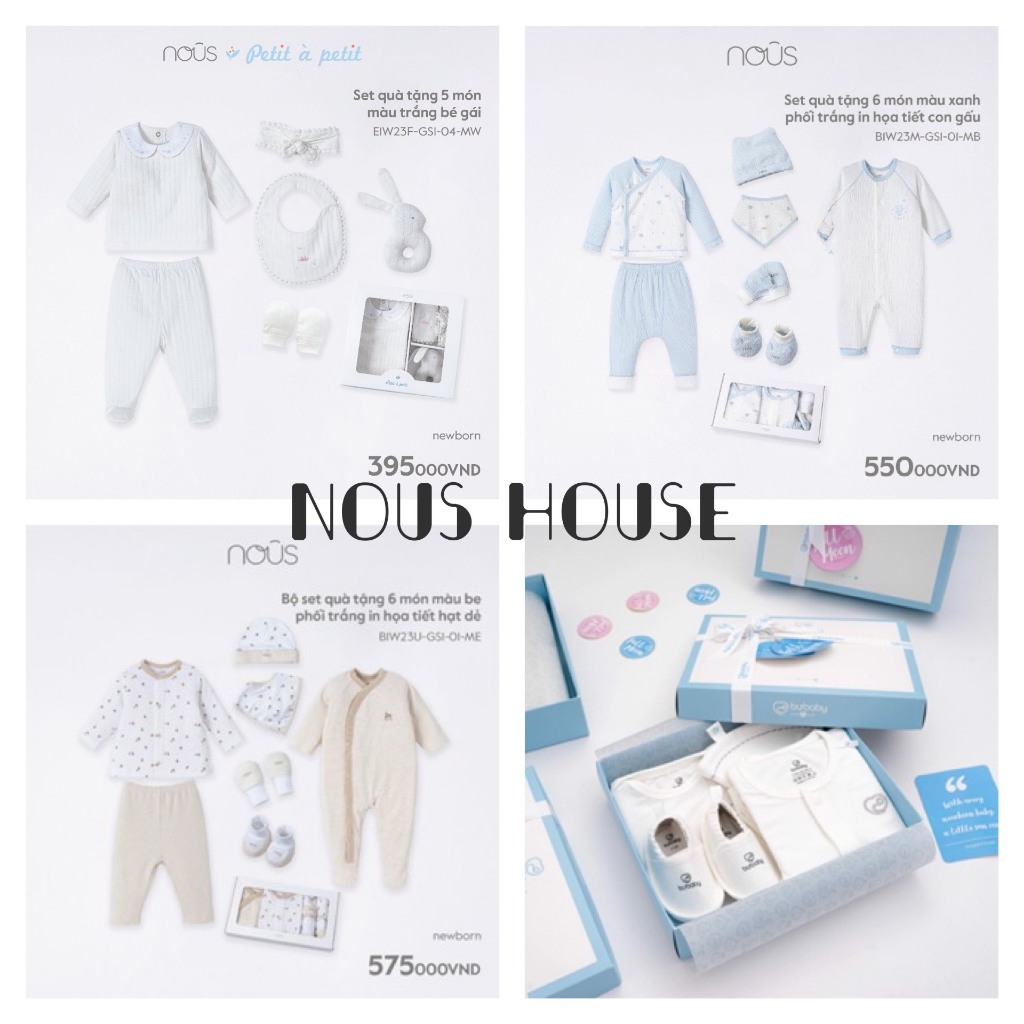 Sét quà tặng sơ sinh cho bé full  hộp