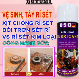 Tẩy Rỉ Sét - Xịt Chống Rỉ Sét - Dung Dịch Bôi Trơn Xích Xe Máy, Xe Đạp, Bản Lề, Ổ Khóa - DSQ Anti Rust - Dutumi
