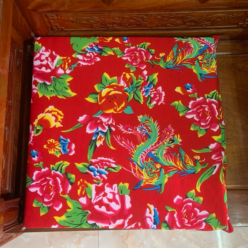 Vải công phượng trang trí tết khổ rộng 1m6