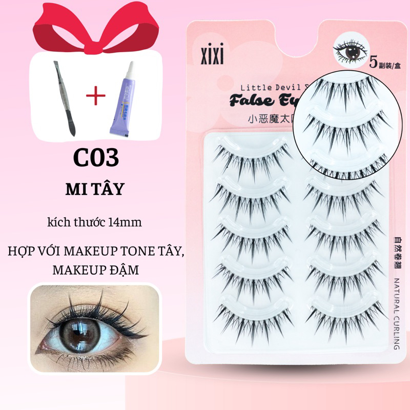 Eyes Bling-Lông Mi Giả gân trong tự nhiên 5 cặp tái sử dụng được nhiều lần