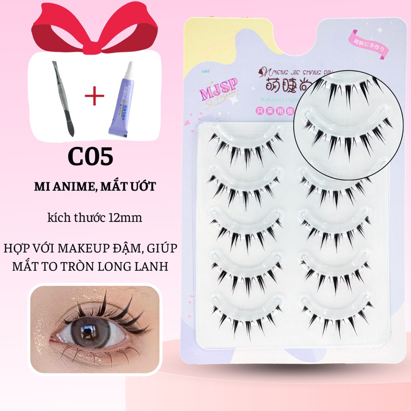 Eyes Bling-Lông Mi Giả gân trong tự nhiên 5 cặp tái sử dụng được nhiều lần