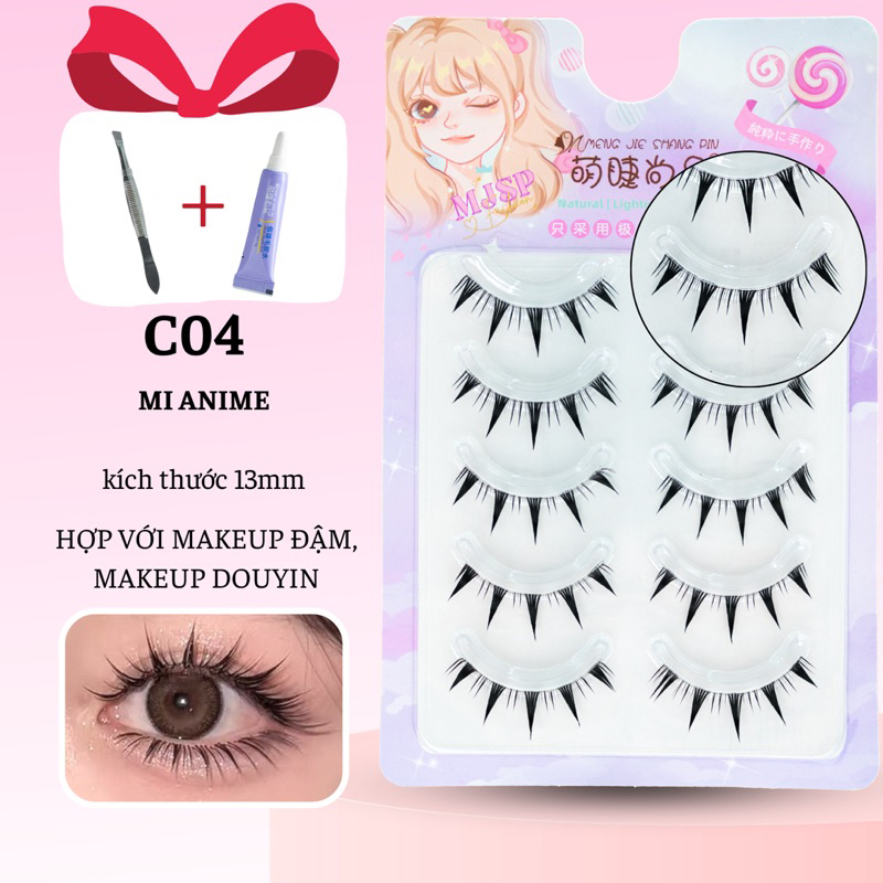 Eyes Bling-Lông Mi Giả gân trong tự nhiên 5 cặp tái sử dụng được nhiều lần