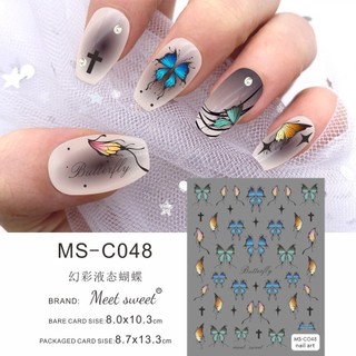 Sticker dán móng hình bướm