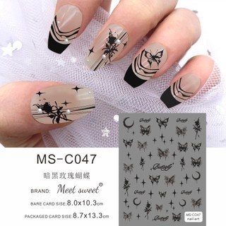 Sticker dán móng hình bướm