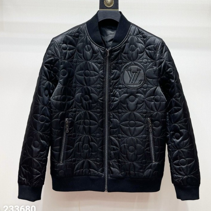 Áo Khoác, Bomber LV Nam Trần Bông, Họa Tiết Hottrend 2024