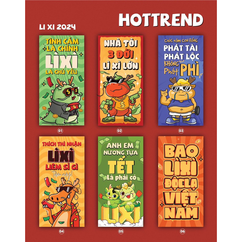Bao lì xì tết 2023  lì xì tết, lì xì hoa lá 2023 tết Quý Mão đẹp giá rẻ được chọn mẫu