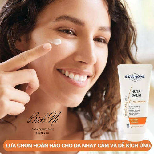 Kem dưỡng ẩm Stanhome Nutri Balm 200ml  giảm khô da do thời tiết, viêm da cơ địa.