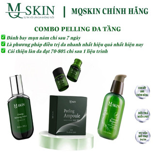 Combo Peel Da Đa Tầng MQ Skin Serum Tái Tạo BB Cream Và Peel Da Sinh Học Chính Hãng Mq SKin