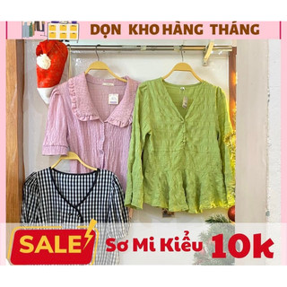 Áo sơ mi voan/ren/lưới cực xinh