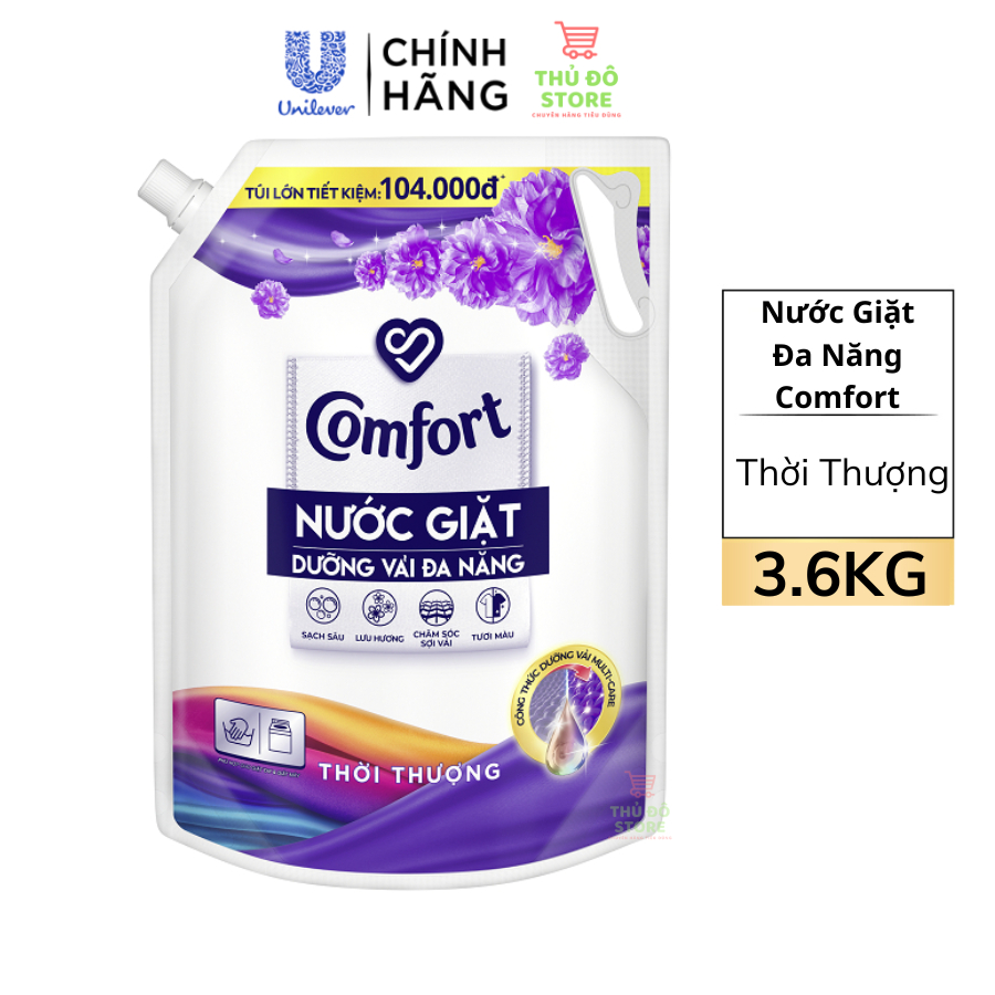 Nước Giặt Comfort Dưỡng Vải Hương Thời Thượng - Túi 3.6KG