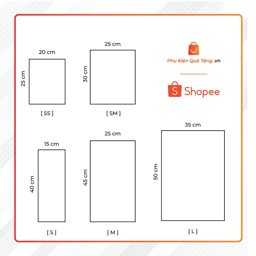 Set 10 túi kính trong suốt gồm 7 kích thước đựng bó hoa, hoa tươi, hoa sáp, quà tặng