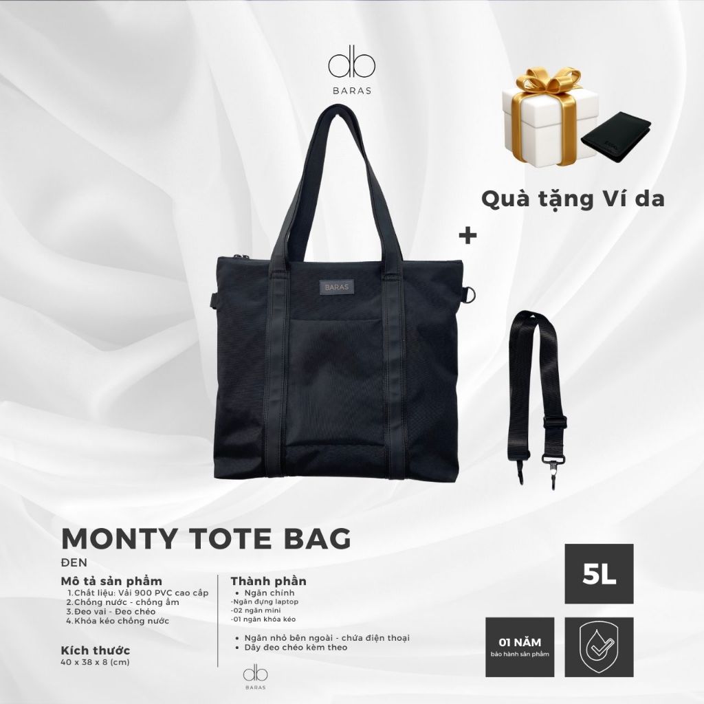 Túi Tote thời trang nam nữ - BARAS VIETNAM - Túi Monty Tote