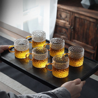 Set 6 chén quai thuỷ tinh sần 100ml