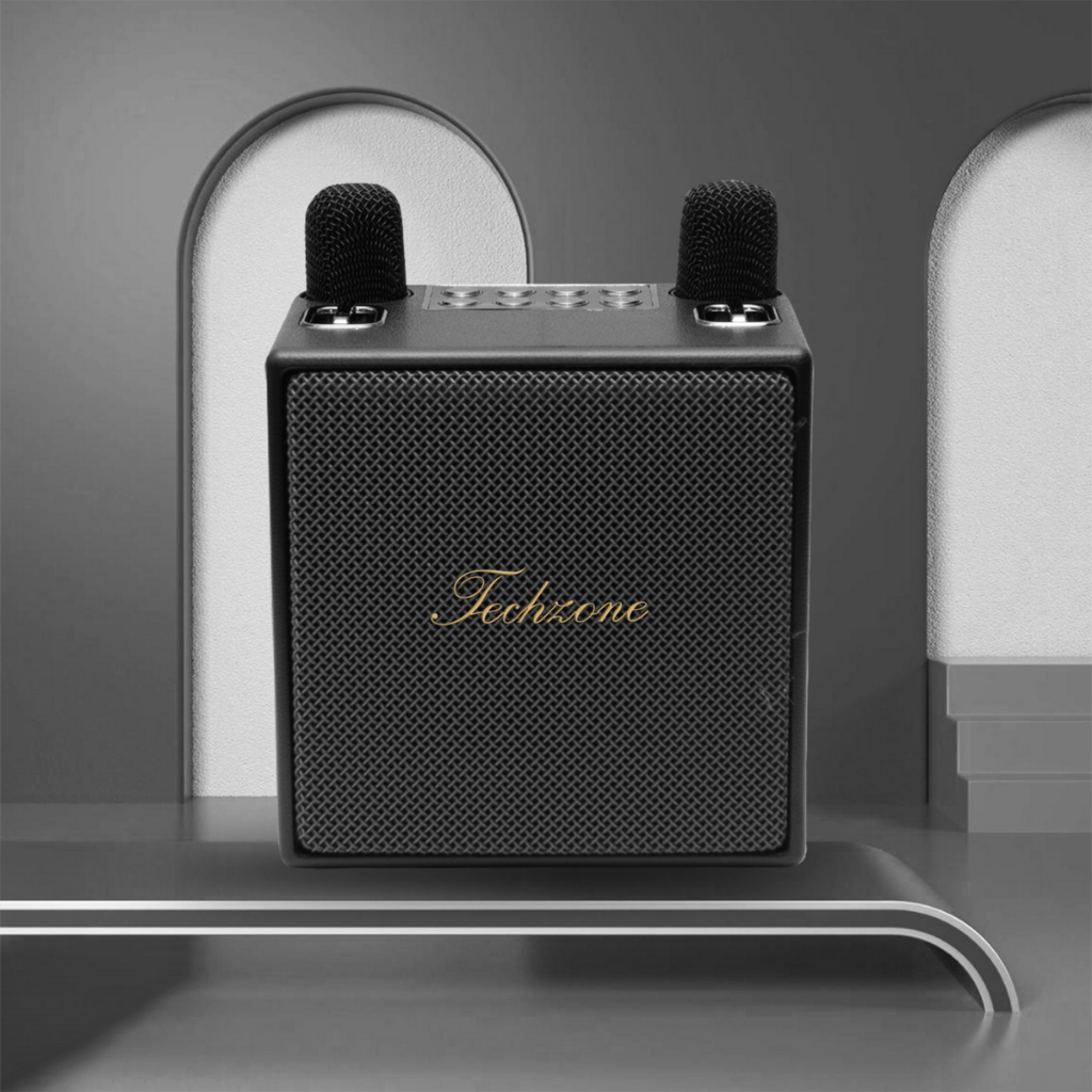 Loa bluetooth karaoke K183/K186 kèm 2 micro không dây xách tay công xuất 20W âm thanh trầm ấm bass căng- Linkeetech