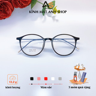 Kính tròn thời trang nam nữ chất liệu nhựa dẻo kết hợp kim loại phù hợp với mọi khuôn mặt 8096A